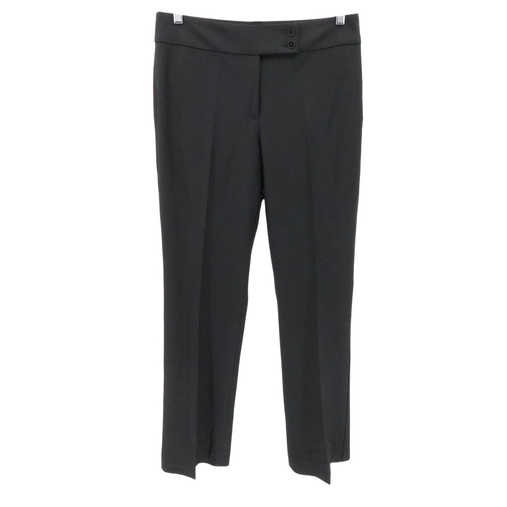 NWT Talbots Heritage Wool Blend Straight Leg Dress Pants Black 10 - Picture 2 of 6